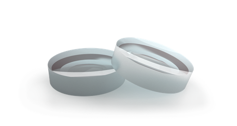 Bi-concave spherical lenses